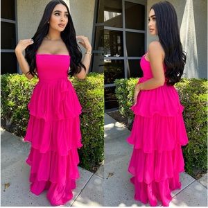 Pink Ruffle Dress